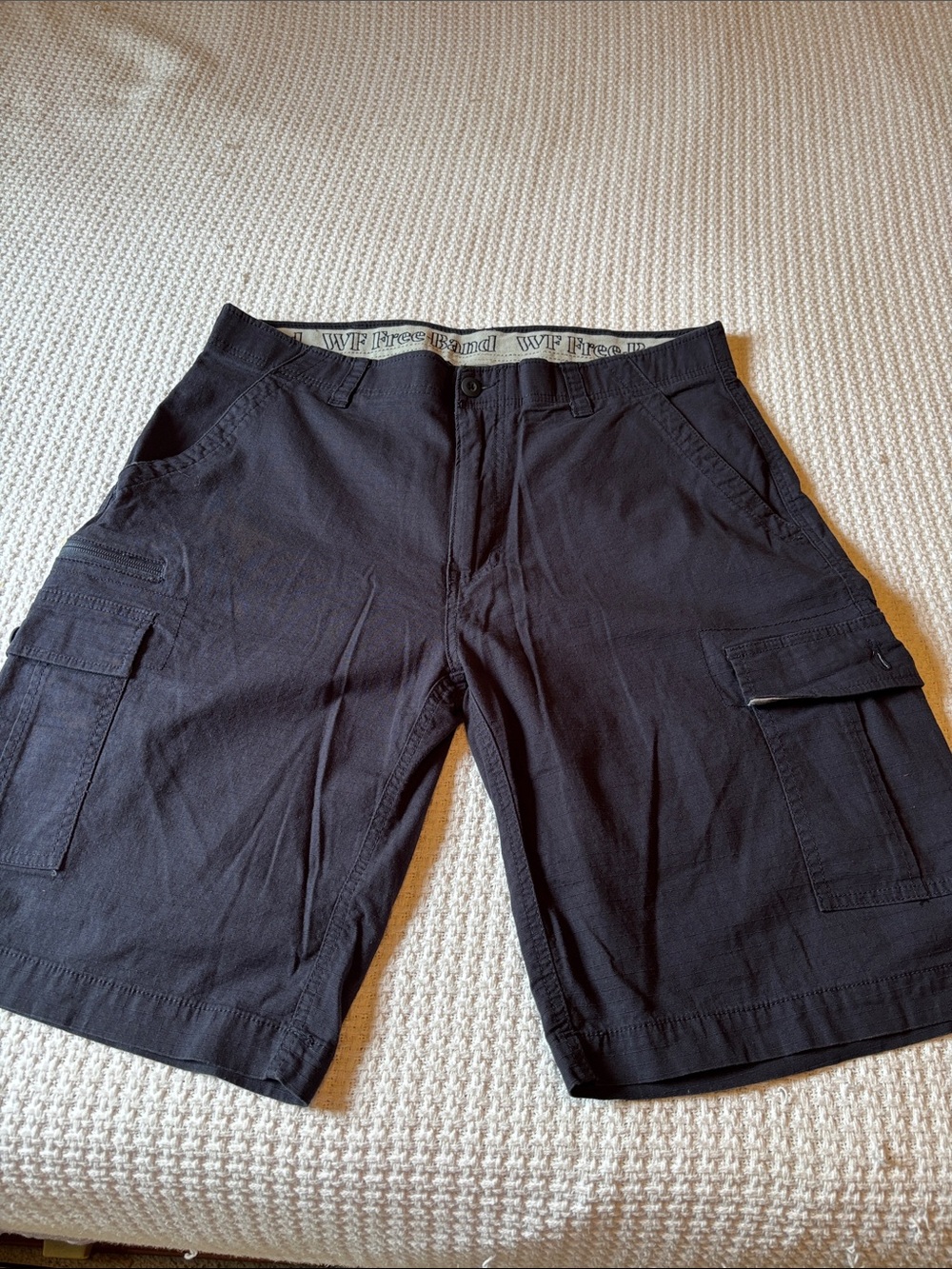 Men's Blue Cargo Shorts -